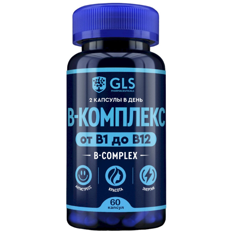 Бад Gls Pharmaceuticals B-комплекс 430мг, 60шт