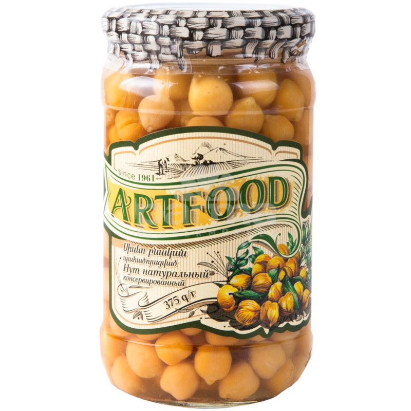 Нут Artfood натуральный консервированный, 375г