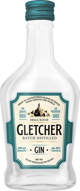 Джин Gletcher 40% 0.25л