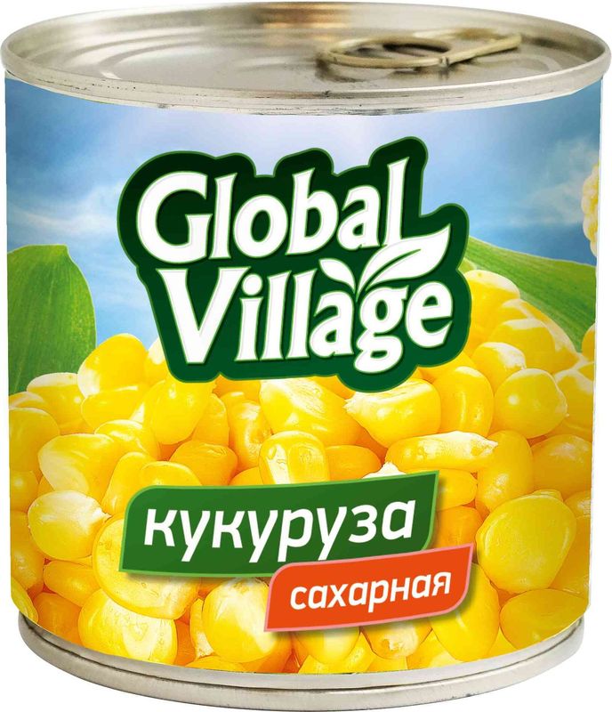 Кукуруза Global Village сахарная 340г