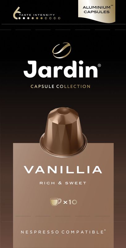 Кофе в капсулах Jardin Vanillia молотый 10x5г