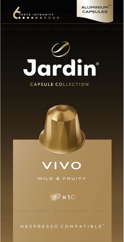 Кофе молотый Jardin Vivo в капсулах 10x5г