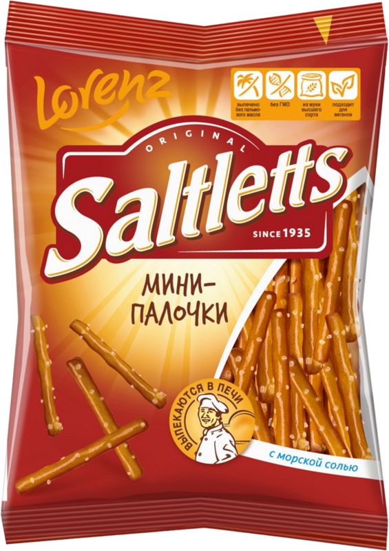 Соломка Saltletts Мини-палочки соленые 70г