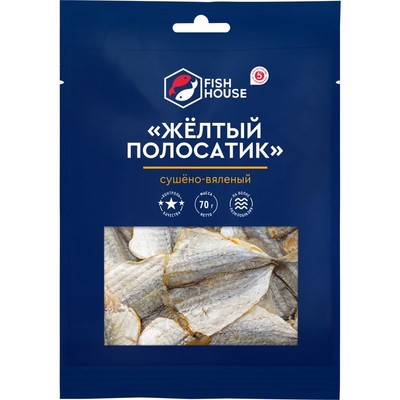 Полосатик Fish House желтый сушено-вяленый 40г