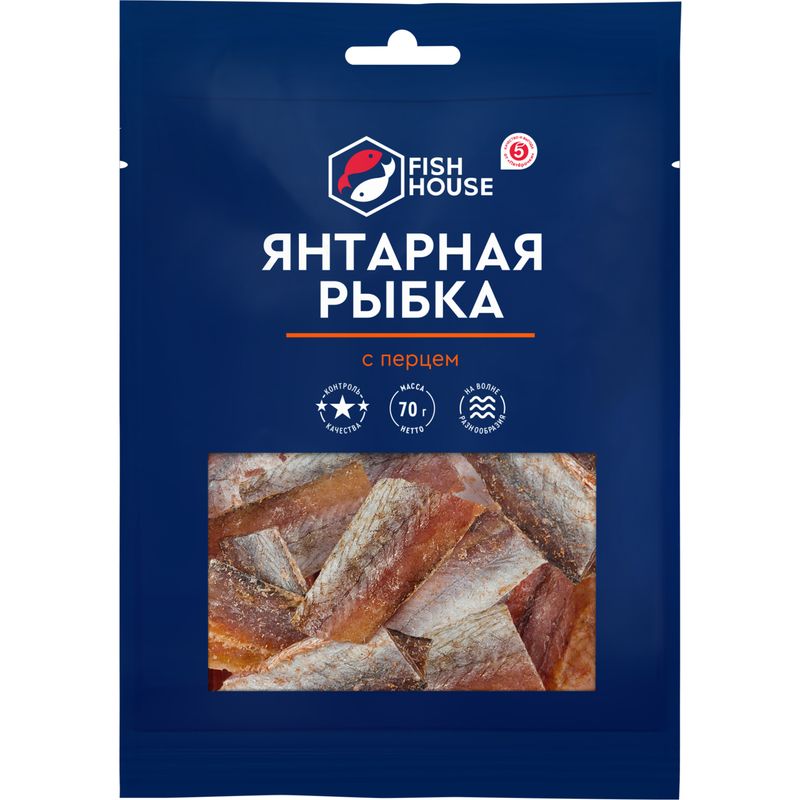 Рыбка Fish House Янтарная с перцем 70г