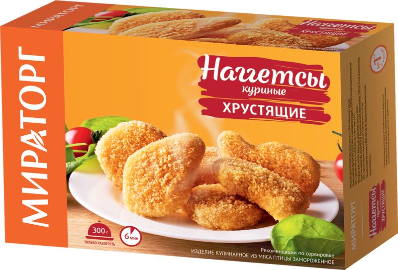 Наггетсы Мираторг Хрустящие куриные 300г