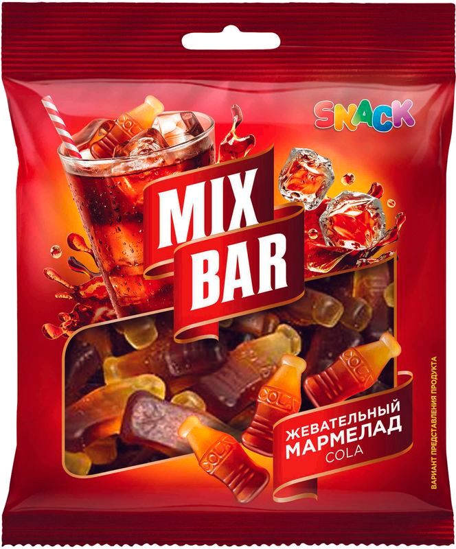 Мармелад Mix Bar жевательный со вкусом колы 70г