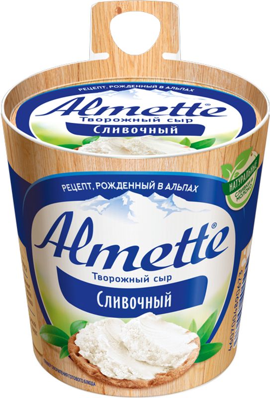 Сыр творожный Almette сливочный 60% БЗМЖ 150г