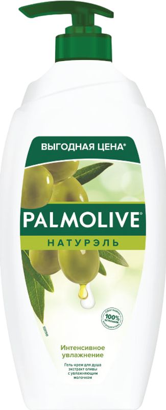 Гель-крем для душа Palmolive Натурэль Интенсивное увлажнение Олива и увлажняющее молочко 750мл