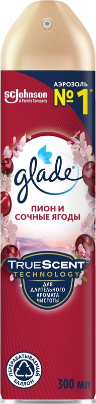 Освежитель воздуха Glade Пион и сочные ягоды 300мл