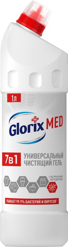 Гель чистящий Glorix Med Ультра гигиена универсальный 1л