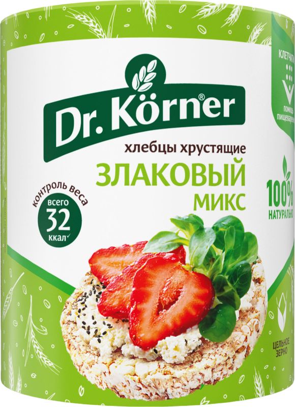 Хлебцы Dr.Korner Злаковый Микс хрустящие 90г