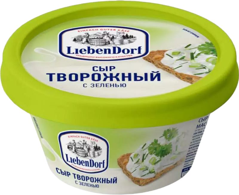 Сыр Liebendorf творожный с зеленью 60% 140г